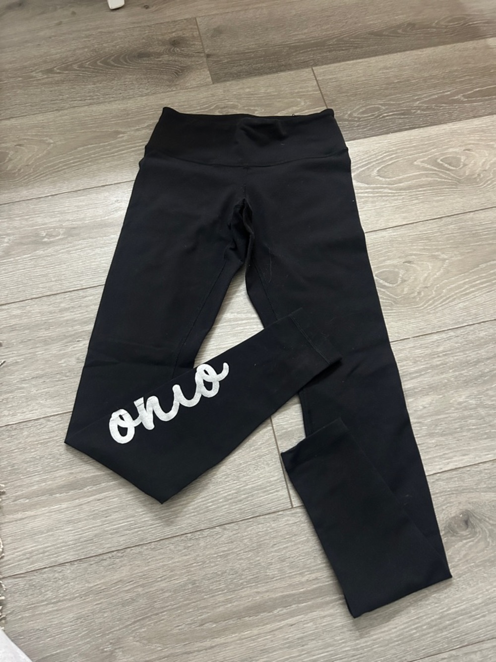 lululemon athletica Black Womens' Leggings with Silver Script